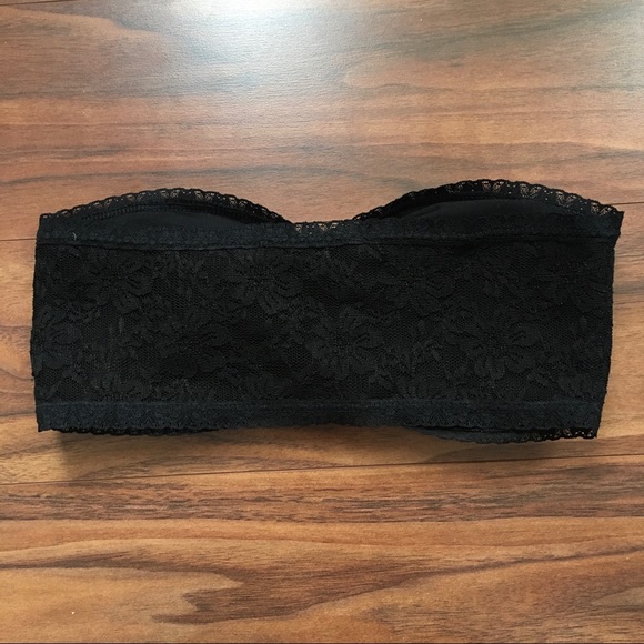 Forever 21 Black Lace Padded Bandeau Top - Picture 2 of 4